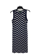 Lauren Ralph Lauren Women’s Size 8 Blue & White Sleeveless Dress A-Line Classic