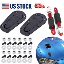 Universal Racing Car Flush Mount Quick Release Hood Latch Pin No Key Locking Kit