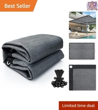 90% Sun Shade Cloth 6x10ft Outdoor Patio Pergola Canopy Grommets Grey