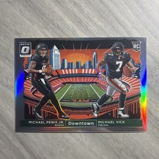 2024 Panini Donruss Optic Michael Penix Jr. Michael Vick Downtown Duos Rookie