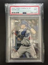 2020 Topps Complete Set Variation Gavin Lux #292 Batting Facing Left (RC) PSA 9