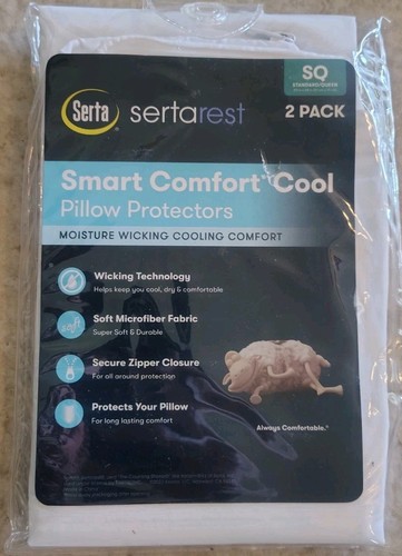 1- Neu Versiegelt Sertarest Smart Comfort Cool Kissenschutz Queen