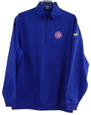 Chicago Cubs MLB Baseball Mens 1/4 Zip Pullover XS-4XL, LT-4XLT New