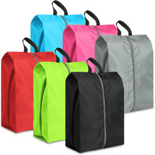 Shoe Bags for Packing, Set of 6 Large Colorful Waterproof Portable Shoe Bags wit