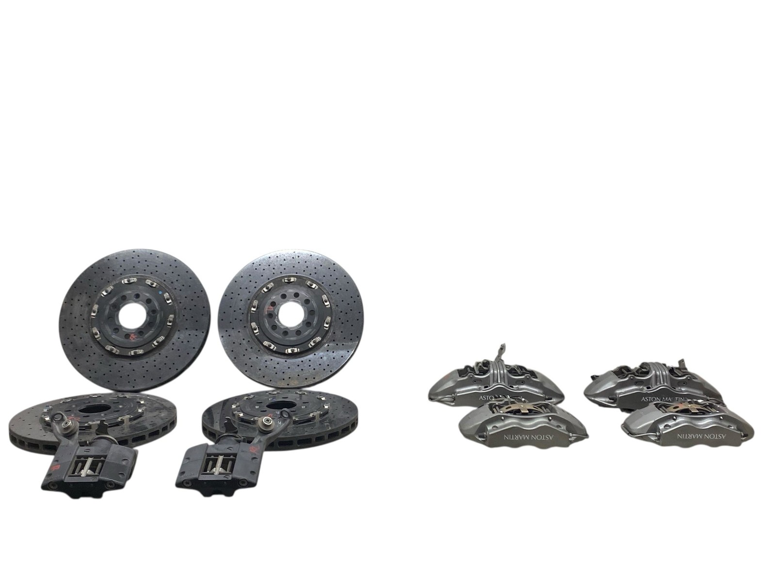 2013-2016 Aston Martin Front Rear Brembo Brake Caliper & Brake Rotor Set *23k*