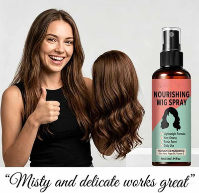 Lightweight No-Rinse Nourishing Wig Spray,One Spray,Frizz Turns Silky Instantly