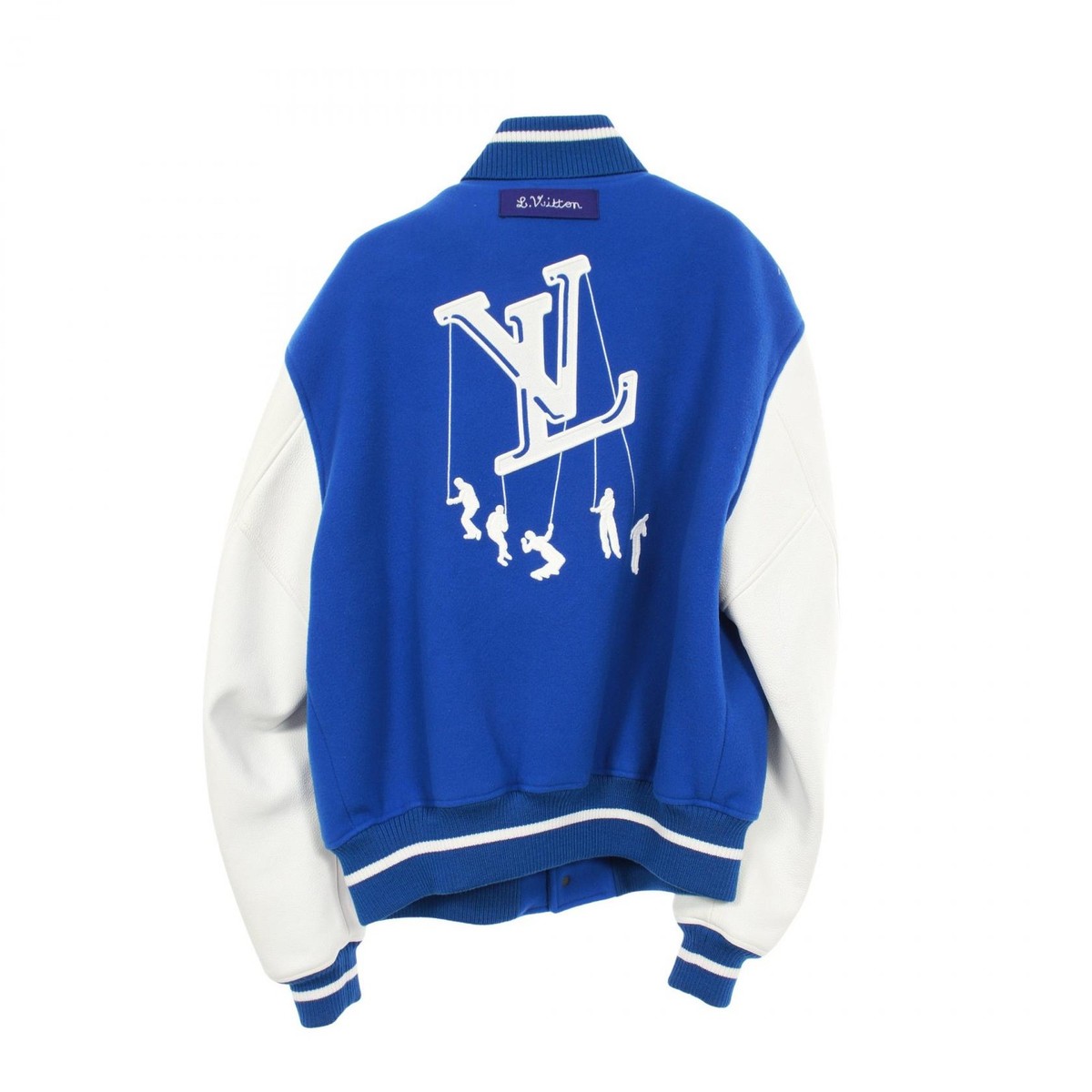 LOUIS VUITTON Puppet Baseball #48 blouson Varsity Jacket wool