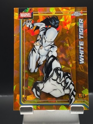 2026 Topps Chrome Orange Saphire Refractor White Tiger /25