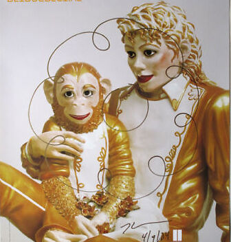 JEFF KOONS MICHAEL JACKSON SIGNED and DRAWING by KOONS - Picture 1 of 6