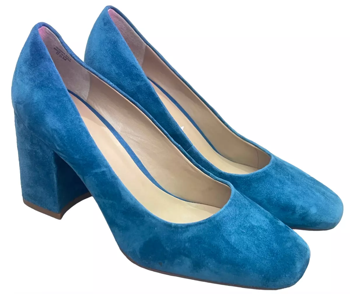 Teal color pumps sale