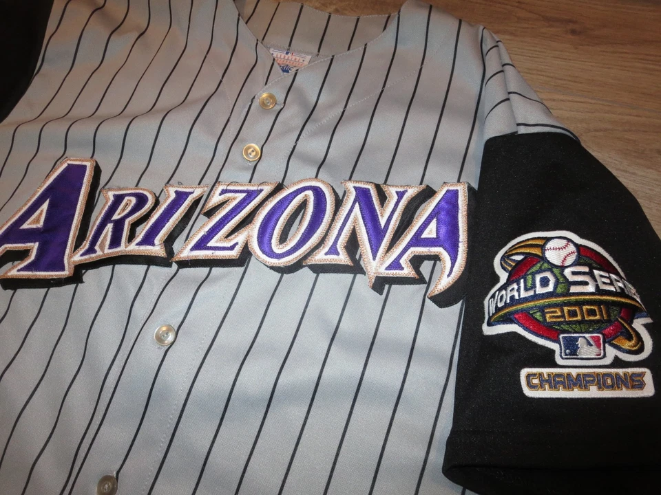 Luis Gonzalez #20 Arizona Diamondbacks 2001 MLB World Series Majestic Jersey XL - Image 4 of 4
