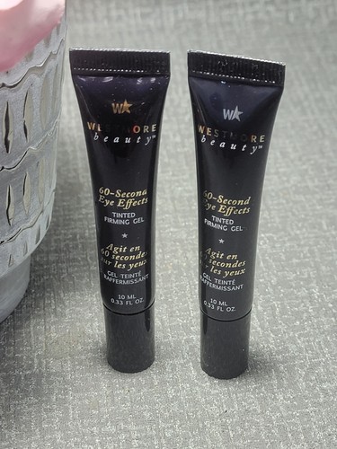 2X Westmore Beauty 60 Second Eye Effects Tinted Firming Gel - 0.33oz NOT SEALED  - Picture 1 of 2