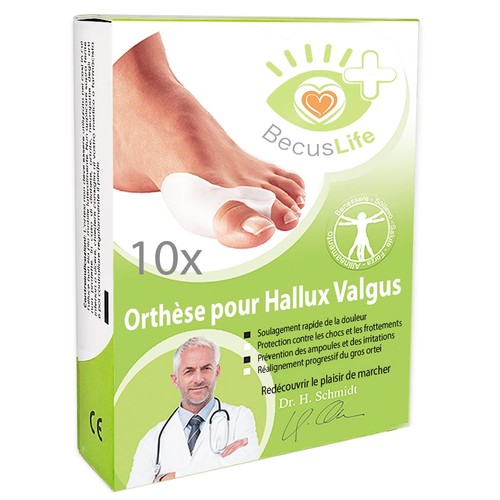 Séparateur et correcteur d'orteils de 2e génération orthèse pour hallux valgu...