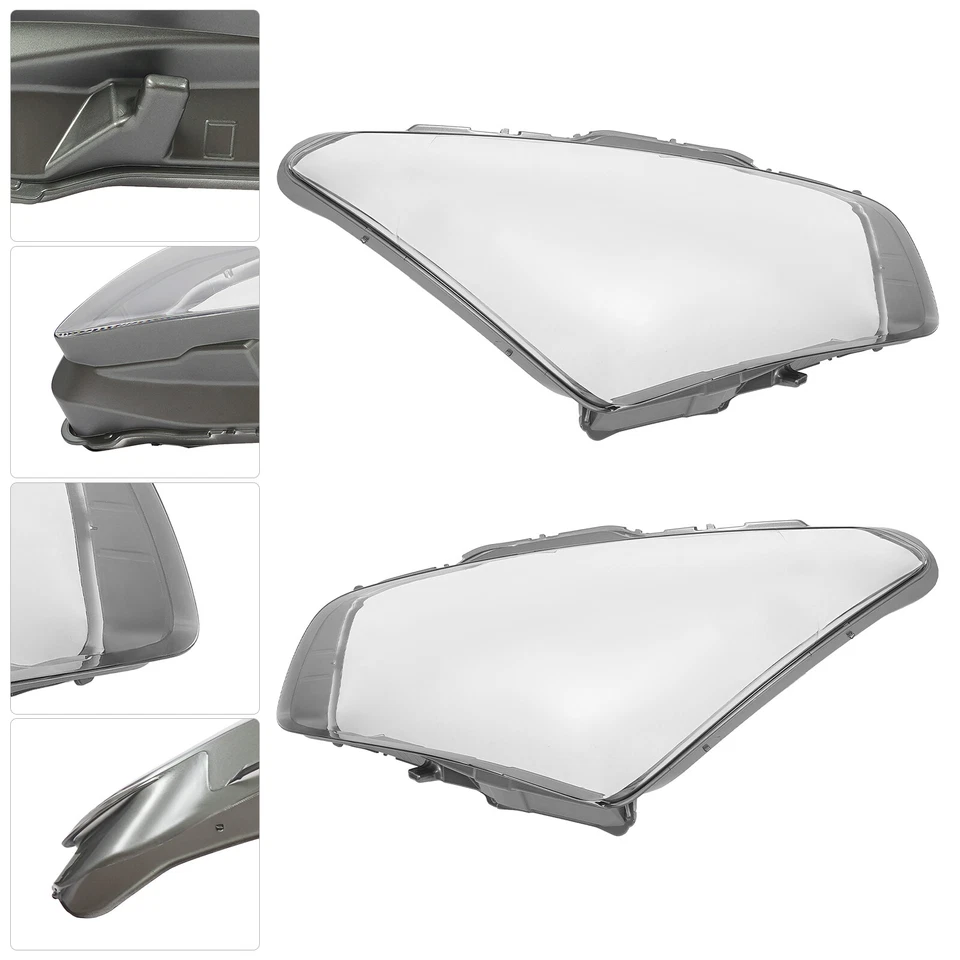 Front Headlight Lens Covers fit for 2011 2012 2013 2014 INFINITI QX56/QX80 LH/RH Foto 3 de 4