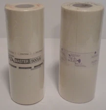 2 X ROLLS One Is Genuine Riso 500LA White-Flange One Is marked with Color-Flange