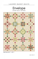 Envelope Quilt Pattern by Laundry Basket Quilts 65.5" X 81.5"