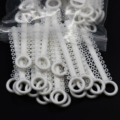 10 Packs Dental Ligature Ties - Orthodontic Elastic Rubber Bands For Braces, Silver Grey Color