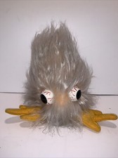 Vintage I  M SLURP Tan Spectacular Plush Furry Monster Bloodshot Eyes Toy READ