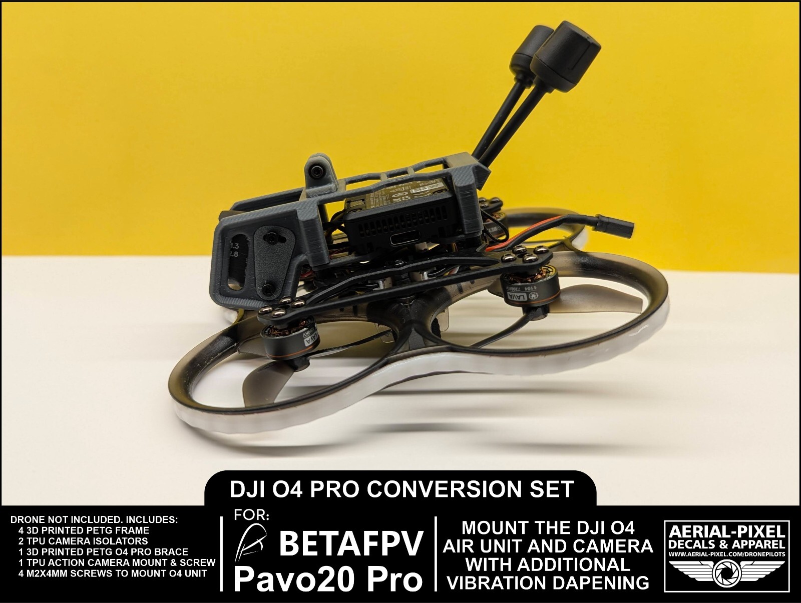 BetaFPV Pavo20 Pro and Nightfire DJI O4 Air Unit Pro Conversion Kit