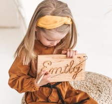 Tracing Name Board Custom Learning Toys Toddler Kindergarten Preschool wooden