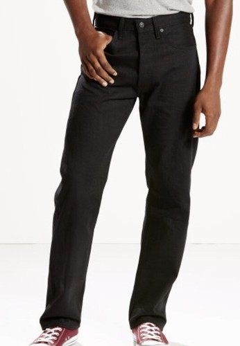 NWT MENS SIZE W42 L34 LEVIS SHRINK-TO-FIT 501 JEANS BLACK 005011582 | eBay