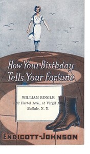 Endicott-Johnson Shoes Sales Booklet How Your Birthday Tells Your Fortune