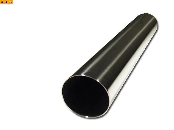 Fox Edelstahl Sportendrohr zum Anschweißen Ø 63mm rund Länge 300mm Typ 10