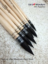 Pennello Acquarello Raphael Scoiattolo - Rotondo, Nero, Misura 12