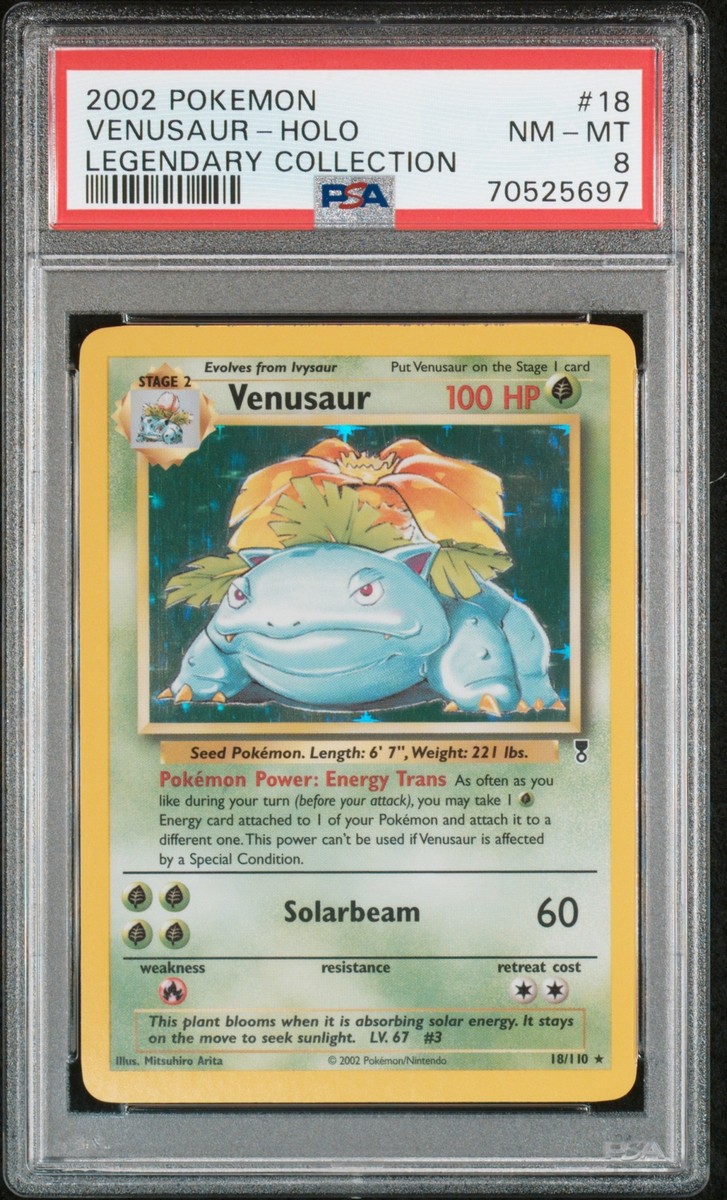 2002 Pokemon Legendary Collection Venusaur Holo #18 PSA 8 | eBay