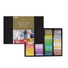 MUNGYO Gallery Artists' Soft Oil Pastels Set 72 Colors Assorted Colors MOPV-72