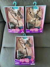 Lot of 3 My Life As Peacoat Fashion Set of Clothes Clothing for 18" Toy Doll