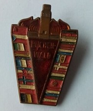 Germany BUCHENWALD MEMORIAL Pin Badge ww2 WWII USSR Russia Military War Vintage