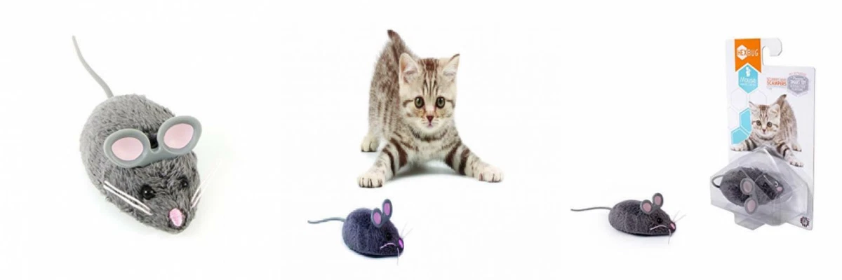 HEXBUG Mouse Robotic Cat Toy (Grey)