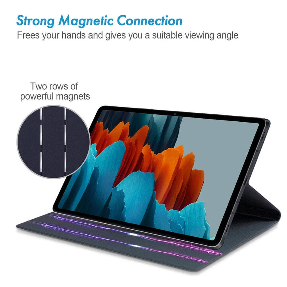 Für Samsung Galaxy Tab S10/S9 FE Plus Magnetische Fall Für S10 + Stand Abdeckung - Image 2 of 4