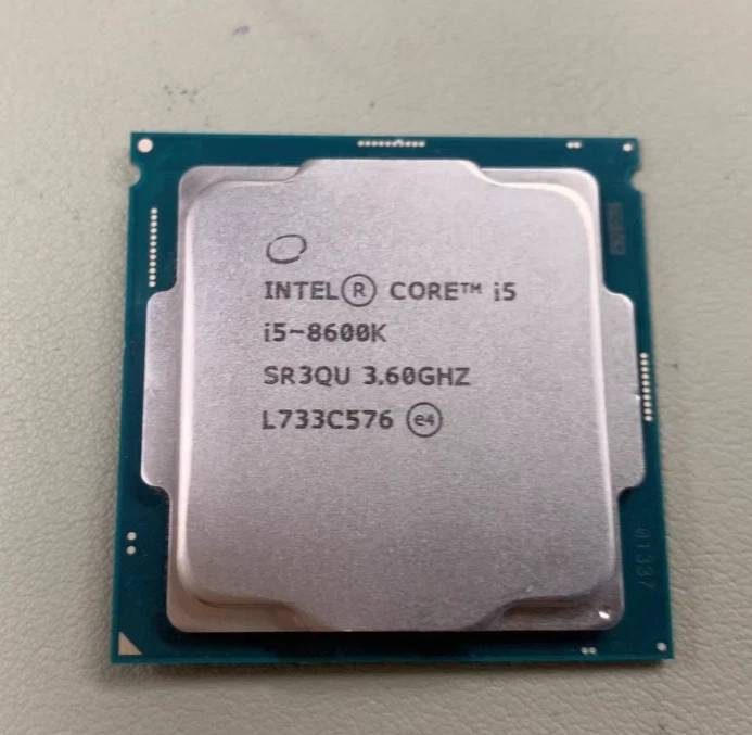 8th Gen Intel Core i5-8600K CPU 3.6 GHz 6-Core 9MB LGA1151 SR3QU TESTED FRE SHIP - Image 2 of 4