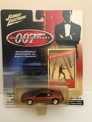  JAMES BOND FOR YOUR EYES ONLY RED LOTUS ESPRIT TURBO JOHNNY LIGHTNING  NEW 