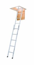 Werner Spacemaker 2 Section Aluminium Loft Ladder Lightweight Home Use