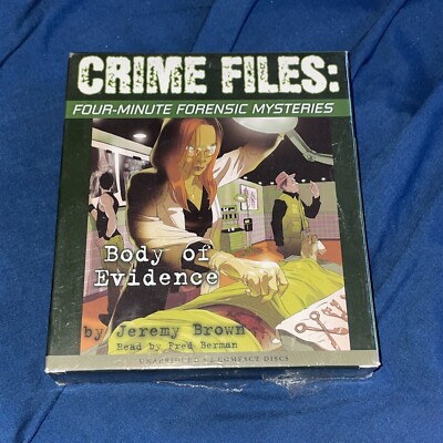 Crime Files 4 Minute Forensic Mysteries Body Of Evidence Audio book Sealed
