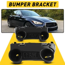 For 2014-2021 Infiniti Q50 Front Retainer Bumper Brackets Support Set LH RH Side