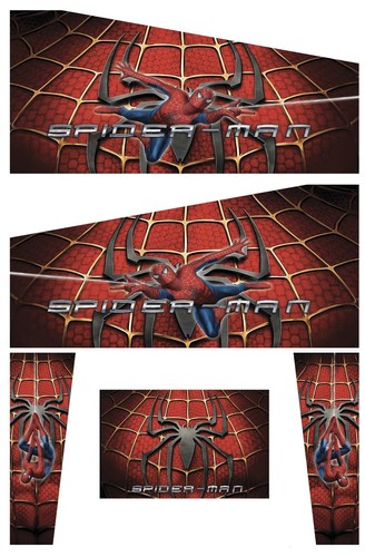 Set De Stickers Spider-Man Pour Flipper / Pincab - Décoration Arcade - NEUF
