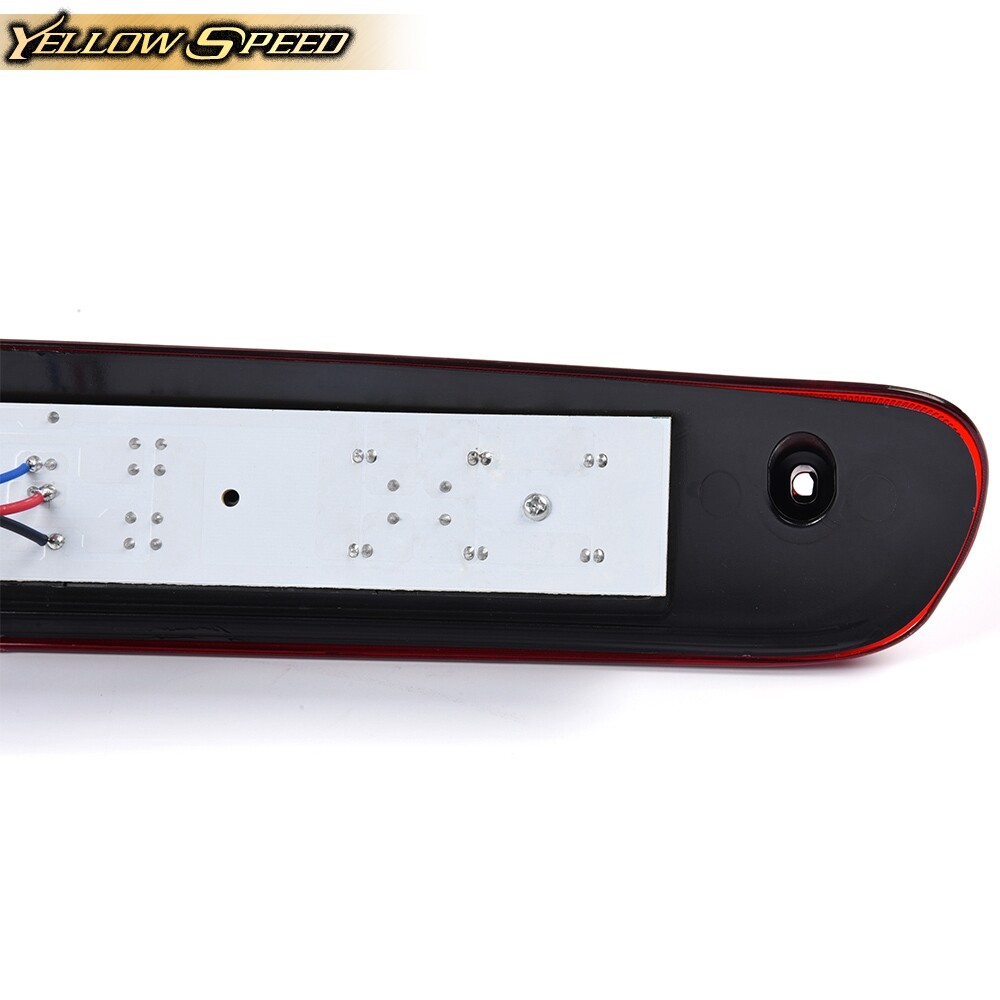 Red White LED Smoke Lens High Mount Third Brake Lights Cargo 3rd Braking Tail La - Foto 3