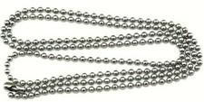 24 Inch Military Spec Stainless Steel Dog Tag 2.4mm Ball Chain Choose Amount