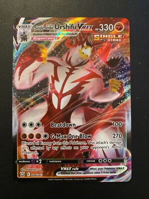 POKEMON TCG SINGLE STRIKE URSHIFU VMAX 86/163 BATTLE STYLES ULTRA
