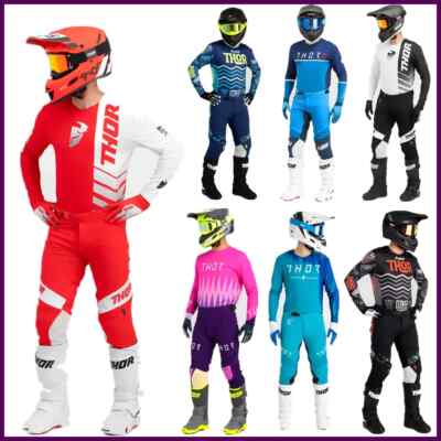 Thor Rockstar Energy Dirt Bike Gear Riding Gear White And Gold