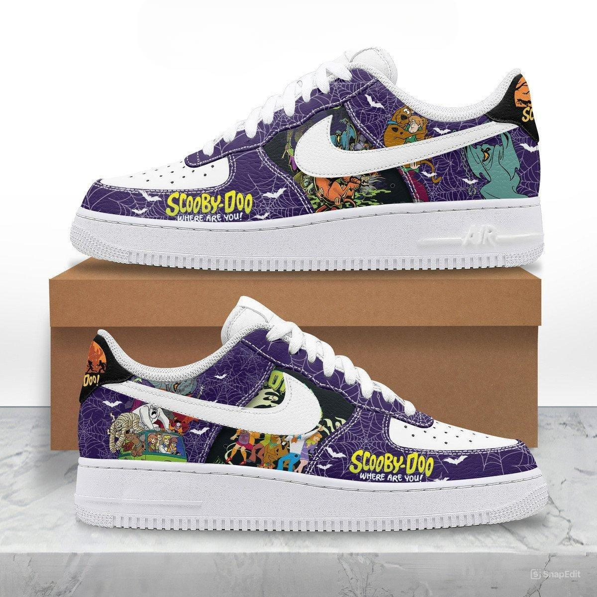 Scooby Doo Where Are You When Halloween Comes Air Force Shoes