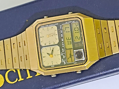 ジャンク　CITIZEN ana-digi temp independent ULTRA RARE CITIZEN ANA-DIGI TEMP 30-5049 DIGITAL VTG JAPAN