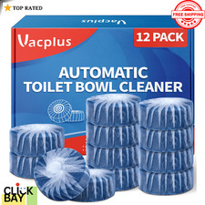 Vacplus Automatic Toilet Bowl Cleaner Tablets Bathroom Toilet Tank Cleaner "NEW"