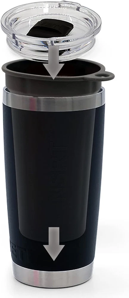 Tumbler NSRT, Food Grade Silicone Tumbler Cup Insert Fits Yeti Rambler 20Oz, for