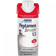 Peptamen Junior 1.5 Unflavored 8.45 oz Carton Ready to Use Ages 1 to 13 Years 24
