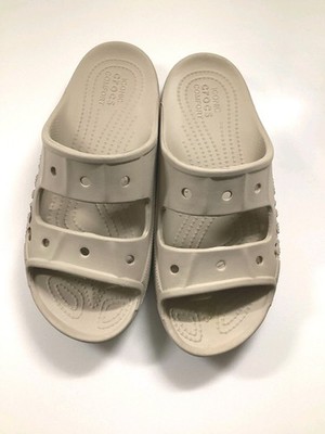 Crocs Sizes Men s 7-Women s 9 Sand Color Slip on Classic Crocs Style